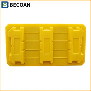 High Quality 1300*690*150 Chemical Drum Plastic Pallet Spill Pallet Oil Drum 2 Drum Spill Tray