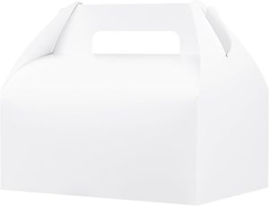 Cajas Grandes con Asas Blancas para Regalos, Cajas para Dulces, Cajas de Papel para Almuerzo, Cajas para Llevar, para Recuerdos, Picnic, Navidad - Product Image 3