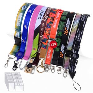 Cinta de poliéster en rollo para tarjetas de identificación, negra, personalizada, barata, al por mayor, con estampado por sublimación, de 10mm, 20mm, 25mm, para colgar del cuello - Product Image 2