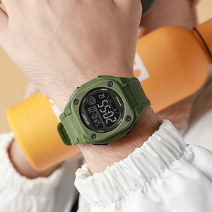 ファッションホットセール多機能デジタル電子腕時計クロノグラフ夜光シリコンバンドアウトドアスポーツ防水腕時計 - Product Image 4