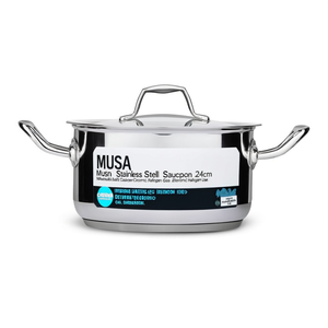 Casseruola Inox (24cm) MUSA Cromo lucido V320572CA24 - Product Image 2