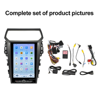 Radio Tesla Vertical con Pantalla Táctil IPS de 12.1 Pulgadas, Navegador GPS Android 14 para Ford Explorer 2014-2019, Reproductor para el Tablero del Automóvil
