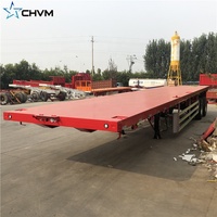 Nouvelle semi-remorque 40FT châssis de conteneur de seconde main à lit plat remorque à essieu de remorquage pour l'utilisation de conteneurs de camion