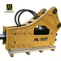 Brise-roche hydraulique haute fréquence HL155 SB120, directement de l'usine, adapté à l'excavation sous-marine et au concassage de roches dans l'exploitation minière