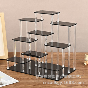 Acrylic Multi Layer Transparent Tiered Shelf 6 Tier For Displaying Figurines Models Toys Teapots Perfumes Curio Storage Rack - Product Image 5