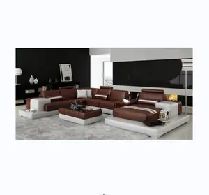 best selling genuine leather 6 seater luxury l shape sofa new model sofa sets pictures