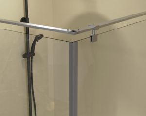 90X90X190cm <span class=keywords><strong>Salle</strong></span> de douche à porte pivotante carrée oxydée <span class=keywords><strong>en</strong></span> métal à la mode avec verre trempé de 6mm - Product Image 4