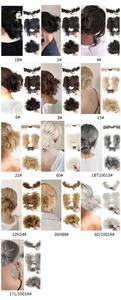 Perruque chignon désordonné pour femme avec peigne latéral, cheveux synthétiques courts bouclés, style classique, avec fil métallique en caoutchouc réglable - Product Image 6