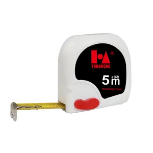 Fisco-cinta métrica de acero inoxidable con logo, barata, caja blanca pequeña, 3m, 5m