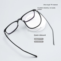 Monture de lunettes carrée en plastique haute élasticité Baishifen 1502LS, style punk AC noir de haute qualité, antidérapante, pour femme, Danyang