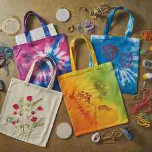 Sac fourre-tout en toile écologique personnalisable, design portable, motif de dessin animé mignon pour les courses au supermarché et l'artisanat - Product Image 3