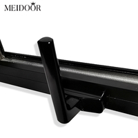 Auvents de Windows cassés thermiquement par double vitrage noir de fenêtre accrochée par le dessus en aluminium européen avec le verre