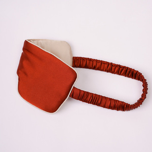 <span class=keywords><strong>Masque</strong></span> de sommeil en soie de mûrier 100% 6A GRADE 22 momme avec logo personnalisé, forme carrée ajustable, lavable et réutilisable, OEM - Product Image 3