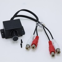 Amplificador de Audio para coche, nivel RCA de graves, perilla de Control remoto de volumen LC1, nivel Universal RCA, accesorios de Control remoto de volumen