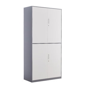 <span class=keywords><strong>Armoire</strong></span> de bureau en métal à 4 portes avec 4 étagères réglables, classeur en acier - Product Image 3