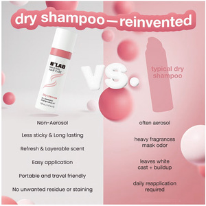 Nouvelle vente en gros de spray de coiffure shampooing sec naturel sans lavage shampooing en poudre pour cheveux moelleux spray volumateur pour cheveux shampooing sec - Product Image 4