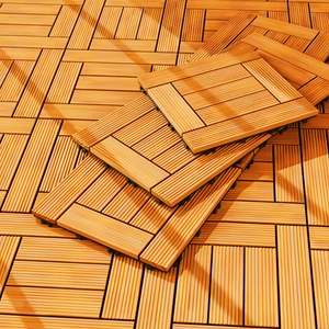Bán buôn Keo Gỗ decking gạch ngoài trời trong nhà gỗ rắn sàn gạch 300x300 mét Interlock Thiết kế sàn - Product Image 1