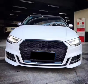 Griglia Frontale Stile RS3 a Nido d'Ape Nero Lucido per Parti Auto Classiche per Audi <span class=keywords><strong>A3</strong></span> S3 RS3 17-19 8V.5 - Product Image 6