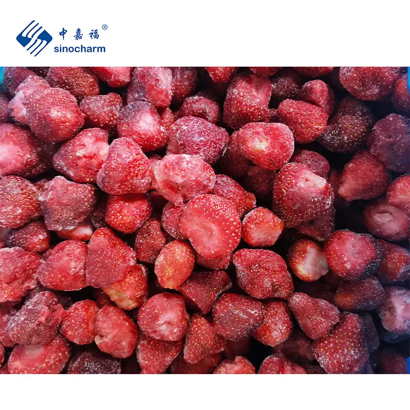 Sinocharm yeni mahsul BRC onaylı Guizhou Beryy dondurulmuş bütün çilek markalar 1kg paketi Qianmei IQF çilek