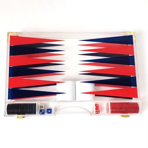 Jeu de backgammon en acrylique plexiglas transparent personnalisé pour les familles et les enfants - Product Image 5