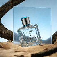 Flacon de parfum carré unique en verre de luxe 30ml 50ml 100ml pour parfum