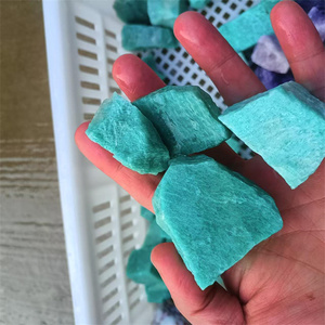 Nuovi arrivi <span class=keywords><strong>cristalli</strong></span> all'ingrosso gemma grezza di pietra adesiva blu verde amazonite pietra grezza per la decorazione - Product Image 3