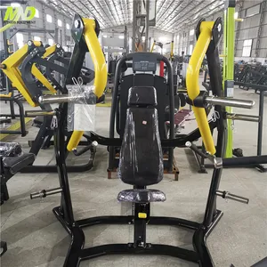 Factory Direct Supply Oval Tube Plate Loaded Machines Commercial Fitness Gym Equipment Wide Chest Press