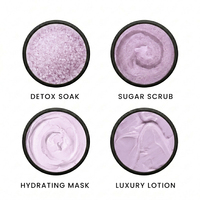 Kit de Soin des Pieds Relaxant à la Lavande, Détoxifiant, Marque Privée, Parfum Personnalisé, Fourniture en Gros, Kit de Pédicure Qualité Salon, OEM Personnalisé Accepté