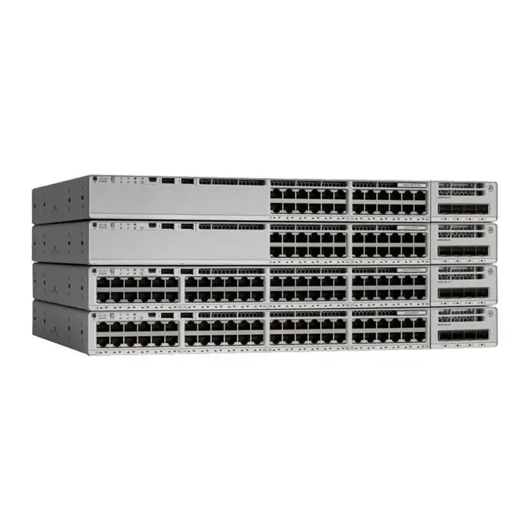 C9200L-24P-4G-E Cisco asli baru 24 Port PoE + sakelar jaringan sakelar Perusahaan