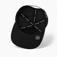 Topi Baseball 6 Panel Custom Bordir 3D Laser Cut, Snapback, Breathable, Tahan Air, untuk Pria Wanita