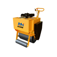 Rouleau vibratoire à tambour unique haute performance avec moteur Changchai, 70 Hz, 4,5 kW, rayon de braquage court pour le compactage des chaussées en asphalte