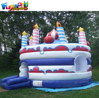 Pastel de cumpleanos castillos hinchables fiesta de cumpleanos casa brinco gonflables