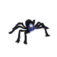 Décorations d'Halloween : Accessoires squelette et araignée pour le plaisir, les farces et les effractions. Épouvantail et amusant, comme une araignée en peluche effrayante