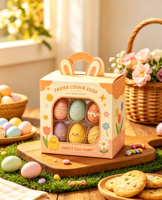 Sacs d'emballage pour bonbons et chocolats en forme d'œuf, personnalisés, à thème mignon, de qualité alimentaire, thermoscellables, en OPP/PET/PE