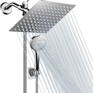 Ensemble de douche à effet pluie moderne en acier inoxydable SUS304, système mural haute pression pour projets hôteliers et d'appartements - Product Image 2