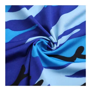 Polyester Spandex Dty Brush Fabric brushed poly digital print fabric for fashionable dress