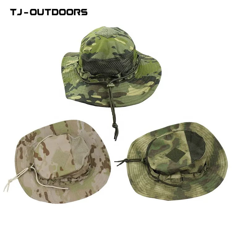 Topi olahraga TJ-OUTDOORS, topi pemburu tersembunyi, topi Bonnie memancing, topi kamuflase berburu