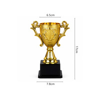 Trofeo Deportivo de Plástico Personalizado con Impresión UV, Trofeo Dorado de Honor para la Temporada de Graduación, para Regalos en Ferias Comerciales