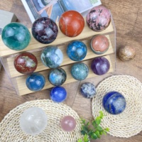 Vente en gros de sphères de cristal naturelles diverses, pierres de guérison, sphères de cristal de quartz, mélange de matériaux, sphères pour la décoration Feng Shui, cadeau
