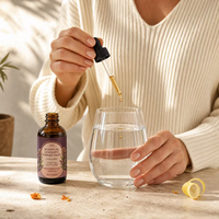 Gouttes de soutien lymphatique avec capsules d'échinacée et de cleavers, complément alimentaire à base de plantes pour la santé lymphatique et le soutien immunitaire des adultes, 60 ml