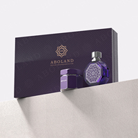 Bouteille de parfum de luxe vide et ensemble de bocaux Bakhoor nouveau design avec boîte d'emballage personnaliser la couleur et le logo