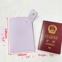 Porte-passeport personnalisable en cuir PU pour sublimation, idéal pour les voyages et les cartes de visite