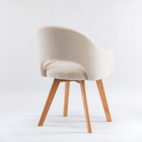 Chaise de loisirs au design moderne en vente chaude, confortable, en contreplaqué et cuir PU, bois massif avec tissu doux pour salon et hôtels