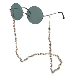 2019 Simple new white shell eyeglasses chain fashion non-slip eyeglasses chain hanging rope glasses chain