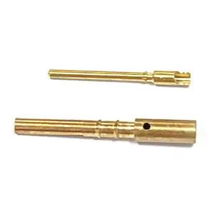 Terminales hembra Personalizados 2,5mm Terminal pin sólido Conector pin Terminales macho de latón