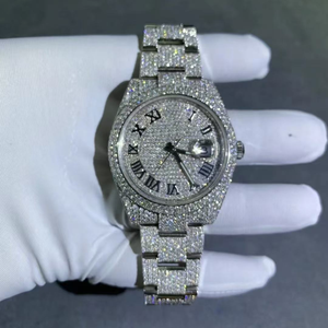 Montre-bracelet mécanique de luxe TOP Platinum C+ Factory 41MM 3235 Mouvement automatique 904L Diamant Moissanite avec logo personnalisé - Product Image 3