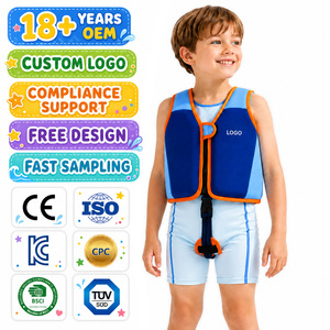 Chaleco de Natación Personalizado <span class=keywords><strong>para</strong></span> Niños, Ayuda de Flotación de <span class=keywords><strong>Neopreno</strong></span>, Flotadores Extraíbles, Correa de Seguridad Ajustable, Chaqueta de Entrenamiento de Natación <span class=keywords><strong>para</strong></span> Niños y Niñas, Protección UV <span class=keywords><strong>para</strong></span> <span class=keywords><strong>Piscina</strong></span> - Product Image 1