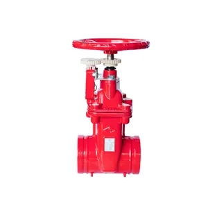 Z81X PN16 fireproof soft seal rising stem groove gate valve DN50 to DN300 2inch to 12inch