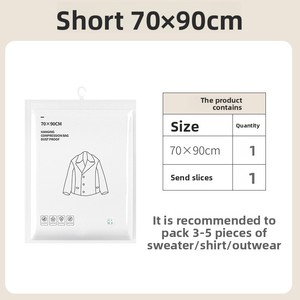 Bolsa de Compresión Colgante <span class=keywords><strong>para</strong></span> Almacenamiento de <span class=keywords><strong>Ropa</strong></span>, Chaquetas, con Bomba de Vacío, Organizador Antipolvo y Antimoho, Venta <span class=keywords><strong>al</strong></span> Por Mayor - Product Image 6