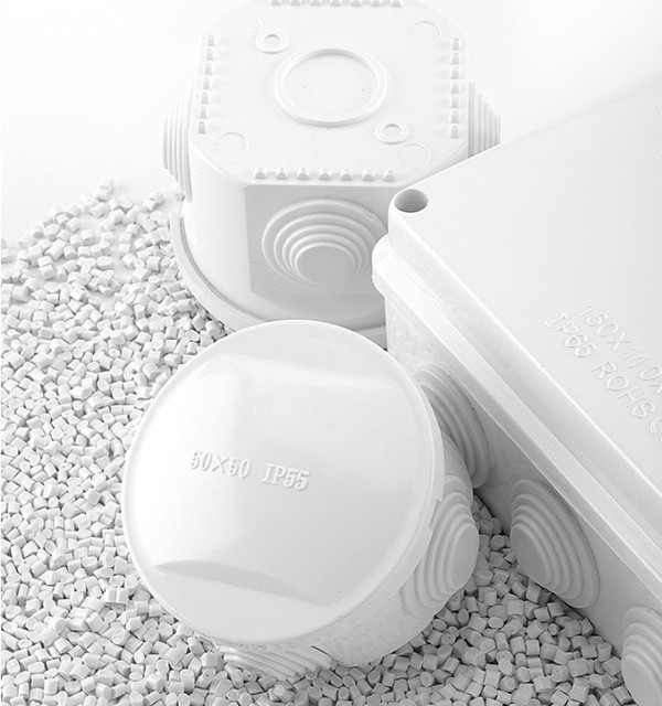 Plastic ABS Conduit Box Connection PVC Cable Screw Waterproof Electrical Junction Box